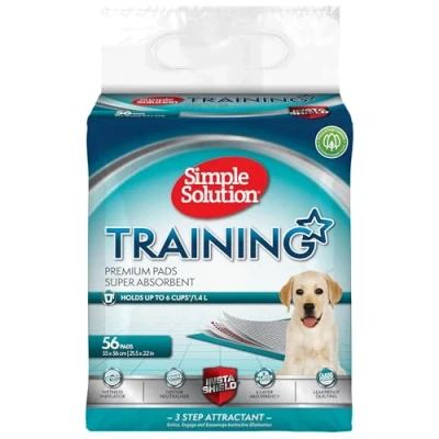 Imagen de Simple Solution Almohadillas de adiestramiento premium para perros y cachorros, paquete 56