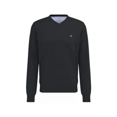 Imagen de Fynch Hatton Pullover, V Neck suéter, Gris (Charcoal 998), Small para Hombre