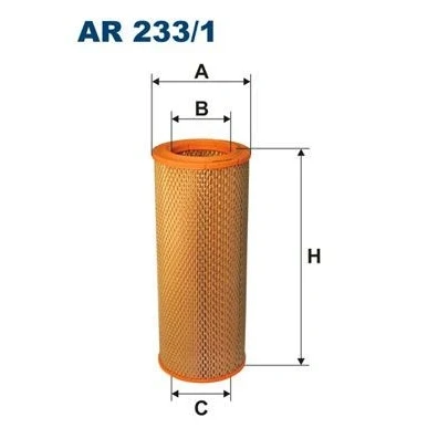 Imagen de FILTRON AR 233/1 Filtro de aire 343 138 Cartucho filtrante