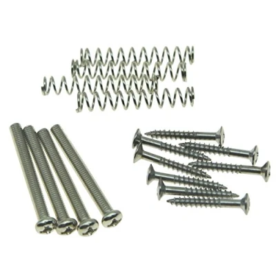 Imagen de Tornillos de montaje Kaish para pastilla Humbucker altura, acabado cromado