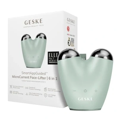 Imagen de GESKE SmartAppGuided™ MicroCorriente Face Lifter 6 en 1 Lifting facial Cuidado de la piel Dispositivo antienvejecimiento Microcorrientes contra las arrugas