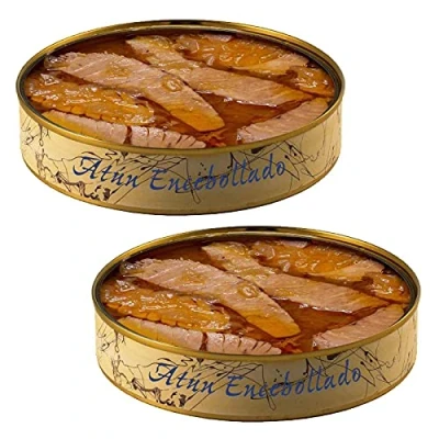 Imagen de Conserva de Atun Encebollado Lata 280 g Conservas El Ronqueo (Pack 2 latas)