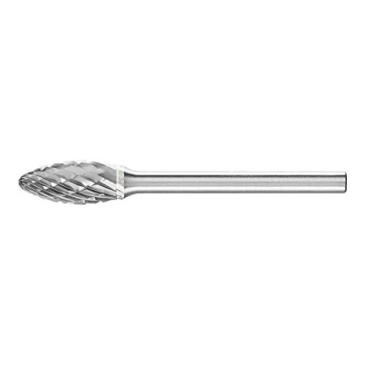 Imagen de Pferd Fresa Metal Duro Forma Llama B (6 x 13 43 millimeters), Mango 3 millimeters, dentado: Plus, para Aplicaciones Universales