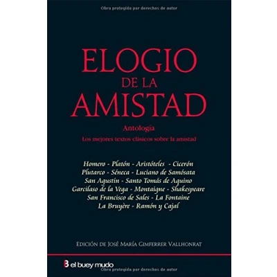 Imagen de Elogio De La Amistad (Ensayo)