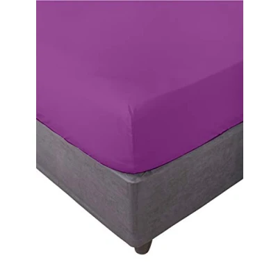 Imagen de Miracle Home Ajustable Elástica Sábana Bajera, Cama 180, Violeta