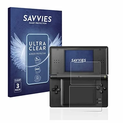 Imagen de savvies Protector Pantalla para Nintendo DS LITE (6 Unidades) Película Ultra Transparente