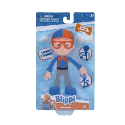Imagen de Blippi Bendables Explorer Figura de Sombrero Safari Blanco 5 Pulgadas