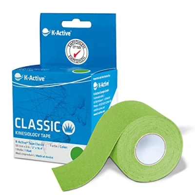 Imagen de Rehab europa QA 00459/VD 1 rollo kinesiotape vendaje k active verde 5cmx5m