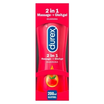 Imagen de Durex Play Massage Gel Lubricante 2 en 1, de Masaje y con Guaraná 200 ml