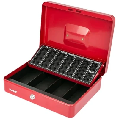 Imagen de HMF 4215 03 Caja de caudales (30,5 x 24 8,5 cm), color rojo