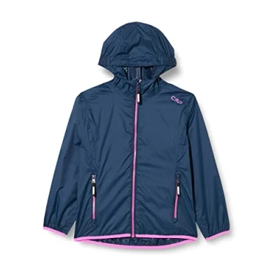 Imagen de CMP Chaqueta Kid G con capucha Rain Fix, Azul, 116