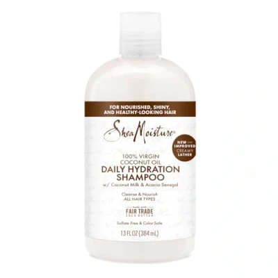 Imagen de SHEA MOISTURE Daily Hydration Shampoo, Blanco, Coco, 384 Mililitro