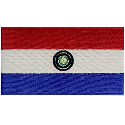 Imagen de Bandera de Paraguay Emblema Nacional Parche Bordado Aplicación con Plancha