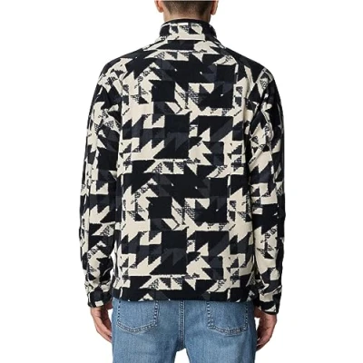Imagen de Columbia Fast Trek Chaqueta de Forro Polar con Cremallera Completa, Hombre, Estampado Acolchado Negro, M