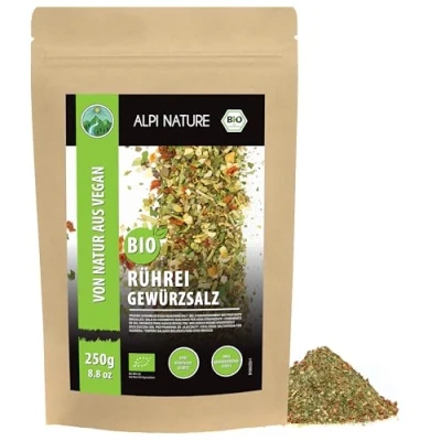 Imagen de Condimento orgánico para huevos revueltos (250g), mezcla orgánica de condimentos revueltos, ingredientes 100% naturales y orgánicos, sin aditivos artificiales