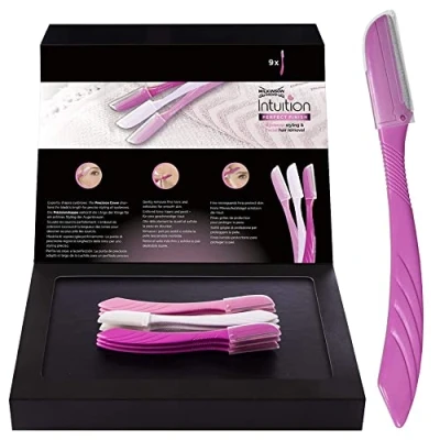 Imagen de Wilkinson Sword Intuition Perfect Finish 9 Cuchillas de Afeitar, Moldear y Perfilar Cejas Vello Facial Femenino Masculino