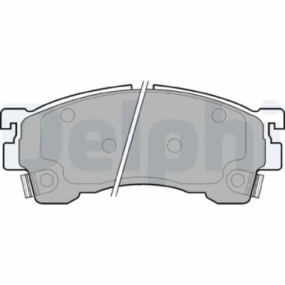 Imagen de DELPHI LP801 Juego de pastillas freno con avisador acústico desgaste Chapa antichirridos sin accesorios MAZDA: Xedos 6, 323 F FAMILIA 6