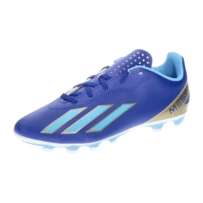 Imagen de adidas Performance X Crazyfast CLUB FXG Messi Unisex Botas de fútbol con tacos para niños, Talla: 38, Lucid blue/blue burst/footwear white Zapatos