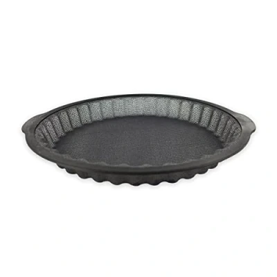 Imagen de Zenker 685536 molde para tartas de silicona, fibra vidrio, tarta, y quiche, hornear, silicona gris, 25 cm