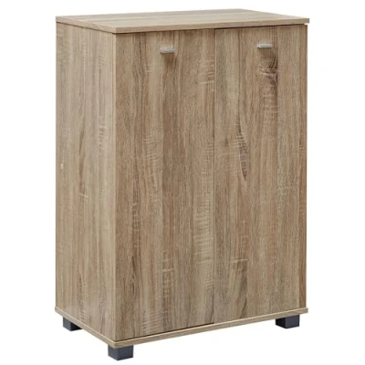 Imagen de FineBuy Armario para Zapatos con 2 Puertas 12 Pares de 60x90x35 cm Aparador Zapatero Roble Sonoma