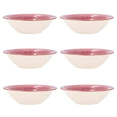 Imagen de Quid Set 6 Cuencos para Sopa de cerámica gres Platos hondos Turquesa 18 cm, Aqua, Estandar