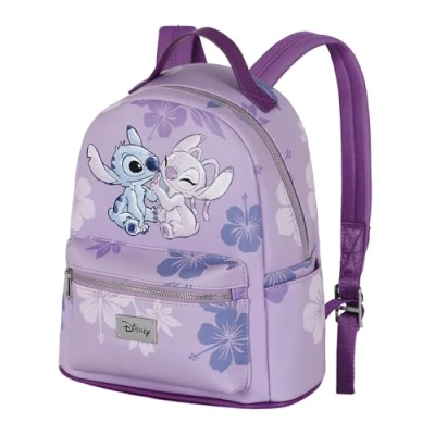 Imagen de Disney Lilo y Stitch &amp; Angel Mochila Fashion Pequeña, Rosa, 23 x 29 cm, Capacidad L