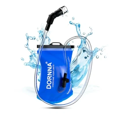 Imagen de DORNNA Bolsa de Hidratación sin BPA, Agua Portátil para Mochila Hidratación, Vejiga Resistente Trail, MTB, Ciclismo, Montaña. (1L)