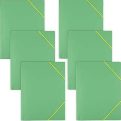 Imagen de D.RECT Carpeta con gomas elásticas (6 unidades), color verde