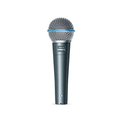 Imagen de Shure Beta 58A Micrófono Vocal dinámico supercardioide de un Solo Elemento para Escenario y Estudio, Incluye Adaptador Soporte Ajustable A25D, Rosca 5/8 a 3/8