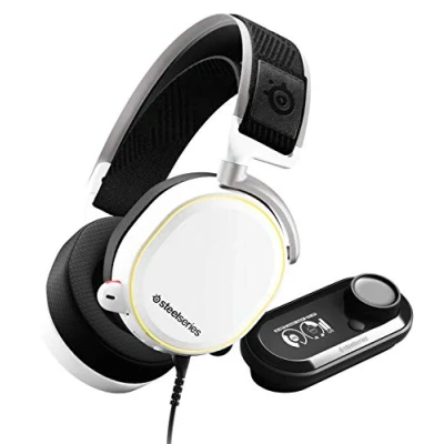 Imagen de SteelSeries Arctis Pro GameDAC Auriculares de juego Sonido alta resolución certificado ESS Sabre DAC Blanco