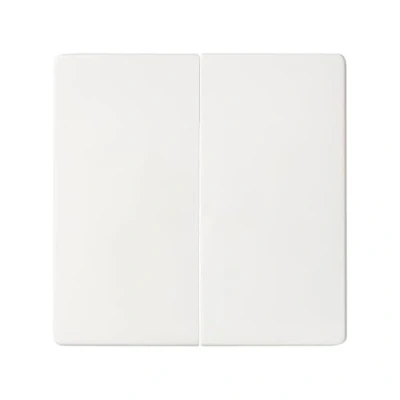 Imagen de SIMON Tecla Doble para Interruptor o Conmutador, Serie 82 Concept, Compatible con Series de Mecanismos 75, 31, y 88, Fácil Instalar, Efecto Mate Antihuellas, Color Blanco