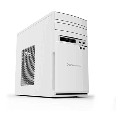 Imagen de Phoenix Technologies PHCAJAMICROATXW Caja de Ordenador semitorre, Micro ATX, Ventilador 80 mm, Lector Tarjetas, Blanco