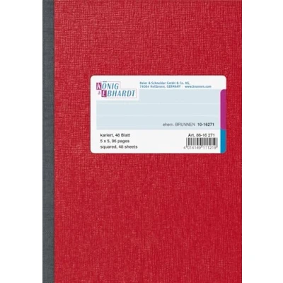 Imagen de König &amp; Ebhardt 8616271 Apuntes, A6, cuadriculado, color rojo