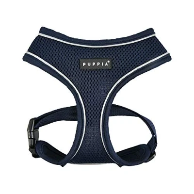 Imagen de Puppia Soft Harness Pro Arnés para Perro, Azul Marino, L