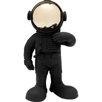 Imagen de Kare WTD Figura Decorativa (polirresina, Pintada a Mano, 27 x 17 14 cm), diseño de Astronauta, Color Negro