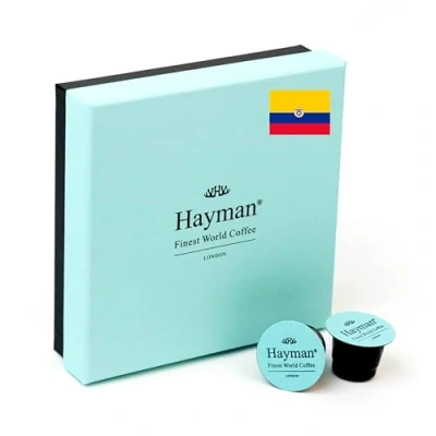 Imagen de 100% café Manos Juntas de Colombia recién tostado, en cápsulas compatibles con máquinas Nespresso® Original Line Preciosa caja 20