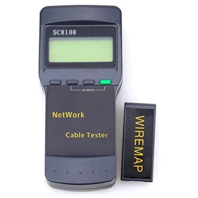Imagen de SC 8108 Analizador de red Cable Comprobador Probador RJ45 LAN Prueba Kit herramienta