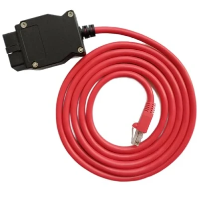 Imagen de Enet OBD2 ethernet Cable RJ45 OBD II Adaptador para codificación de la serie F Compatible con E SYS I COM ISTA+ Bootmod3 Código bimmercode 2M