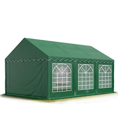 Imagen de TOOLPORT Carpa para Fiestas de Fiesta 4x6 m pabellón jardín Lona PVC 700 N en Verde Oscuro Impermeable