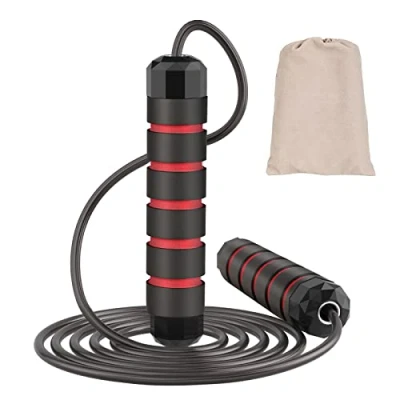 Imagen de cuerda de saltar para adultos, velocidad ajustable, ideal entrenamiento deportivo, fitness, adecuada adultos y niños