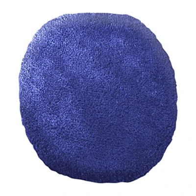 Imagen de Kinzler Alfombrilla para baño, Microfibra, Microfibra poliéster, Azul Real, 47x50 cm WC Deckelbezug