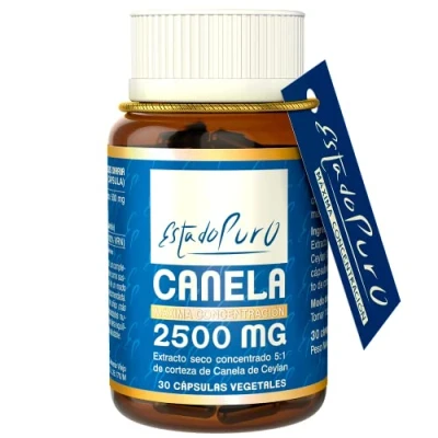 Imagen de Canela Ceylan 2500 mg Estado Puro Auténtica de Ceilán x5 Veces más Concentrada que la Corteza en Polvo Control Azúcar Sangre 30 Cápsulas Tongil