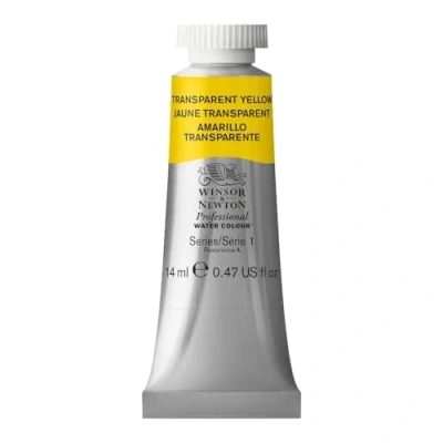 Imagen de Winsor &amp; Newton Acuarela Profesional Pintura de Acuarela, Alta Luminosidad, Resistente a la Luz, Calidad Archivo, Tubo 14 ML, Color Amarillo Transparente