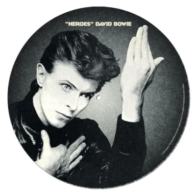 Imagen de David Bowie Alfombrilla giratoria (diseño de héroes) para Mezclar, rascar DJ y Escuchar en casa, Producto Oficial