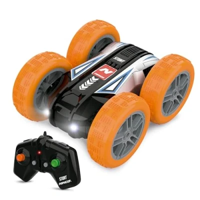 Imagen de Ninco Stunt Orange 2 Coche Teledirigido Reversible con Luces LED Neumáticos de Goma Radiocontrol Acrobático Todoterreno Regalo para Niños a Partir 6 Años (NH93203)