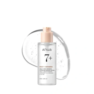 Imagen de ANUA Suero de BARRERA hidratante CERAMIDA ARROZ 7, iluminador e para el rostro, Arroz, Ácido Hialurónico, Niacinamida, No comodógeno, Piel vidrio, 50 ml/1,69 fl.oz.