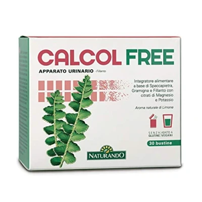 Imagen de Naturando Calcolfree Complemento alimenticio para la Funcionalidad de las Vías Urinarias con Spaccapietra 30 Sobres