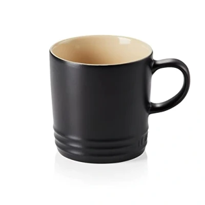 Imagen de Le Creuset Taza de cerámica gres, 0, 35 L, Negro Mate, 70302350000002