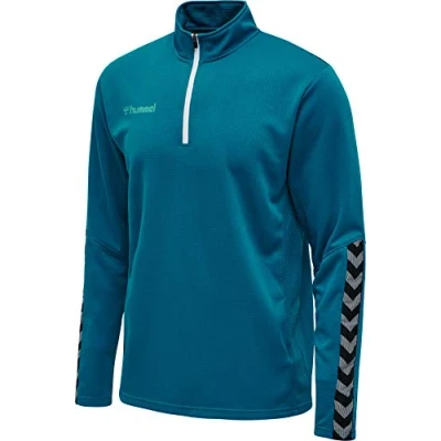 Imagen de HUMMEL hmlAUTHENTIC Kids Half Zip Sweatshirt Color: Celestial_Talla: 176