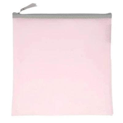 Imagen de Craftelier Estuche con Cremallera para Guardar Papeles, Cartulinas y Otros Materiales Proyectos de Scrapbooking Manualidades Dimensiones 34 x cm Color Rosa Palo Gris